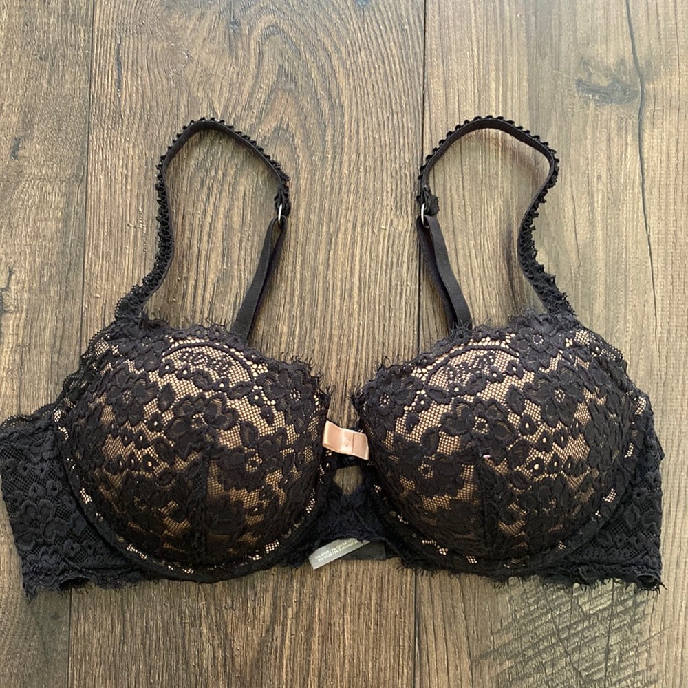 Aerie black push up bra
